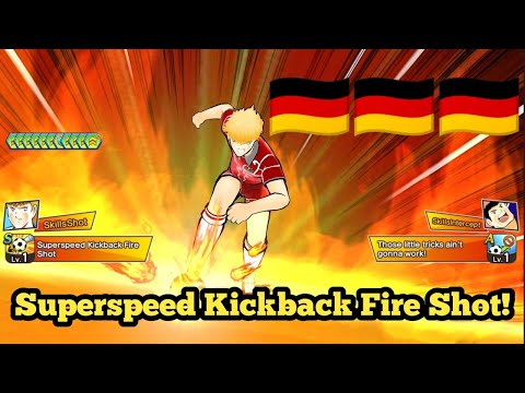 New Skill Karl Heinz Schneider: Superspeed Kickback Fire Shot! - Captain Tsubasa Dream Team