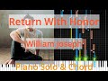 🎹Return With Honor, Solo & Chord, William Joseph, Synthesia Piano