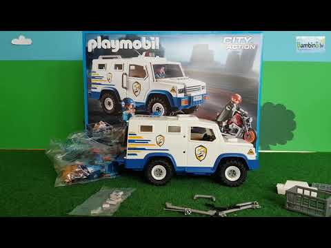Playmobil Polizei Geldtransporter unboxing auspacken spielen
