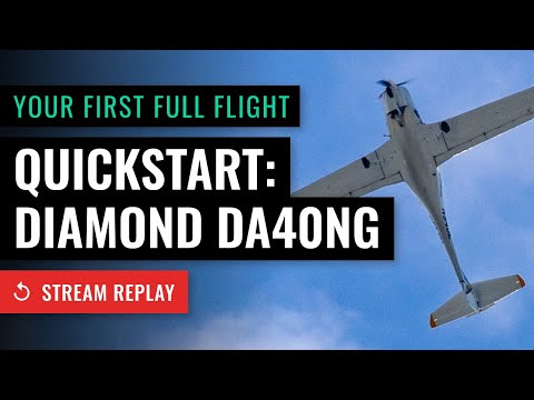 Stream Replay: Your first full flight in Microsoft Flight Simulator - Diamond DA40NG (KSMO to KSBA)