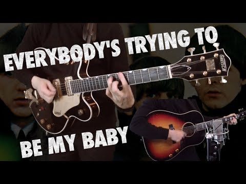 Everybody's Trying To Be My Baby - Studio cover - Guitar, Vocals, Bass, Drums, Acoustic Video