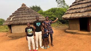 American Kids Entering A 🛖 Hut For The First Time #america #villagelife #africa