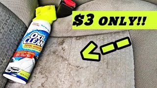 HOW to Clean STAINED Dirty Car Seats [QUICK WAY]
