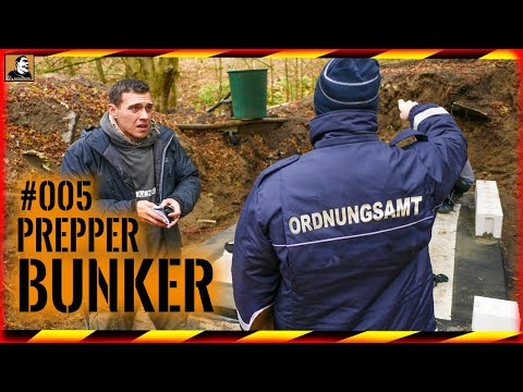 PREPPER BUNKER #005 | Public order office shuts down construction site? | Bricklaying | Construct...