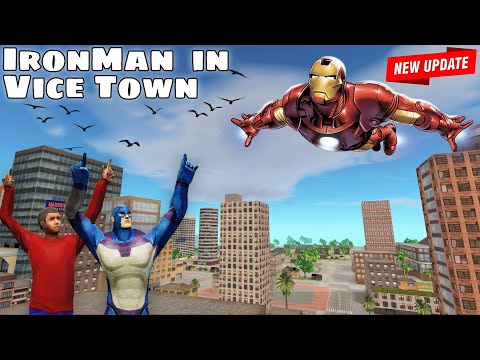 Iron Man in Rope Hero Vice Town by Game Definition in Hindi New Update Spider-man Game Thanos Venom