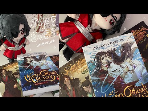 unboxing 📦 hua cheng helped me unbox my SVSSS and TGCF Books (english ver.)! 📚 天官赐福 tianguancifu