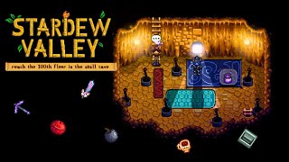Stardew valley no commentary gameplay reach the 100th floor in the skull cave mission