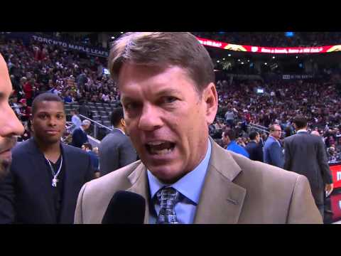 Kyle Lowry Video Bombs Tom Sterner - March 22, 2015