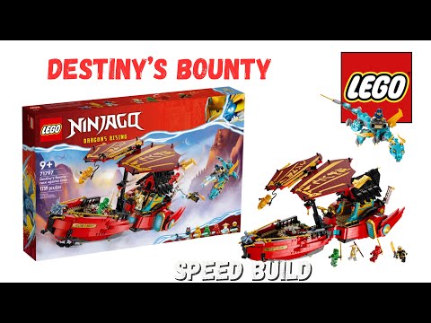 Destiny’s Bounty - Race Against Time (71797) LEGO Ninjago 2023 Set Stop Motion Speed Build