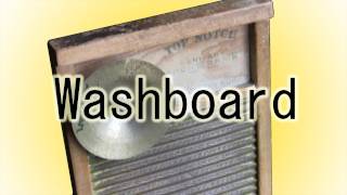 Video thumbnail for Zinc King Top Notch front drain sanitary washboard(Musical instrument) by PistLove