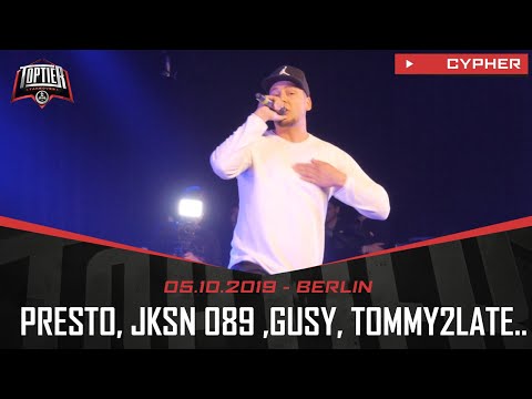 TopTier Takeover Berlin: 05.10.19 - Die Cypher feat. PRESTO, GUSY , MAN IN BLACK, JKSN 089 u.v.m.