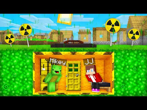 Poison vs. Mikey & JJ Doomsday Bunker in Minecraft (Maizen)