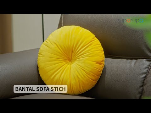 Gambar Informa Bantal Sofa 40 Cm Stitch Round Quinn - Orange