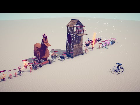 ALL HIDDEN UNITS vs ARMIES - Totally Accurate Battle Simulator TABS