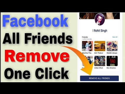 How To Unfriend All Facebook Friends In One Click | Delete  All Friend | Remove All Facebook Friends