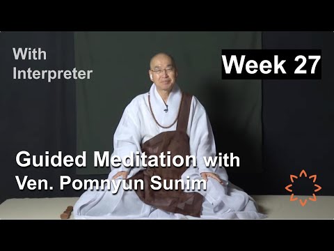 Livestream Meditation with Ven. Pomnyun Sunim [Week 27]