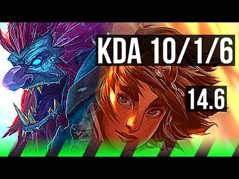 TRUNDLE vs TALIYAH (JNG) | 10/1/6, Legendary | NA Diamond | 14.6