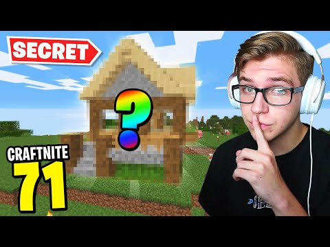 Craftnite: #71 - THE *SECRET* HOUSE I BUILT ON THE SERVER... (no one knew)