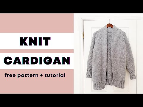 FREE Knitting Pattern + Tutorial | Cozy Shawl Collar...