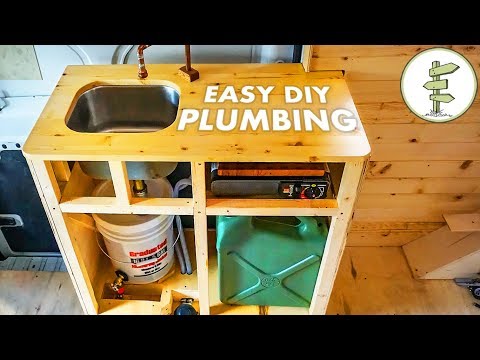 Cheap & Easy DIY Camper Van Plumbing System - Van Life