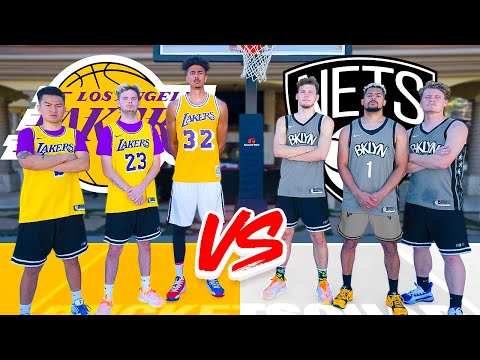 Nets vs. Lakers INSANE NBA Basketball Challenges