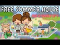 FREE Aesthetic Summer House ☀️💦 Toca Boca Free House Ideas 🤩 TOCA GIRLZ
