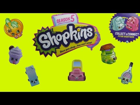 Shopkins Season 5 Backpacks Toy Opening Surprise Toys for Kids Fun Play
