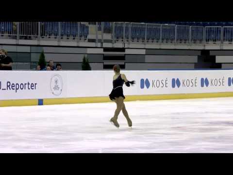 2015 ISU Junior Grand Prix Bratislava Ladies Short Program Nina LETENAYOVA SVK
