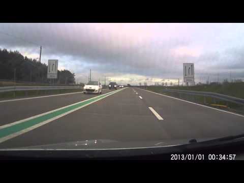 Fahrt über die neue B 96 N Rügen