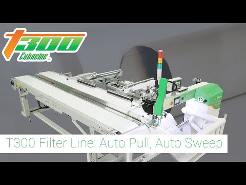Máquina de producción de filtros con arrastre y barrido automáticos 