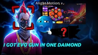 I GOT EVO GUN IN ONE DAIMOND 😍| FREE FIRE