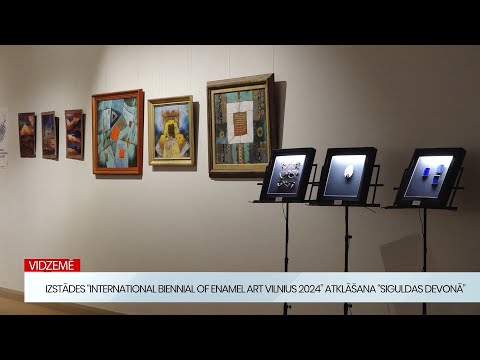 “Siguldas devonā” atklāta starptautiskā emaljas mākslas biennāles izstāde