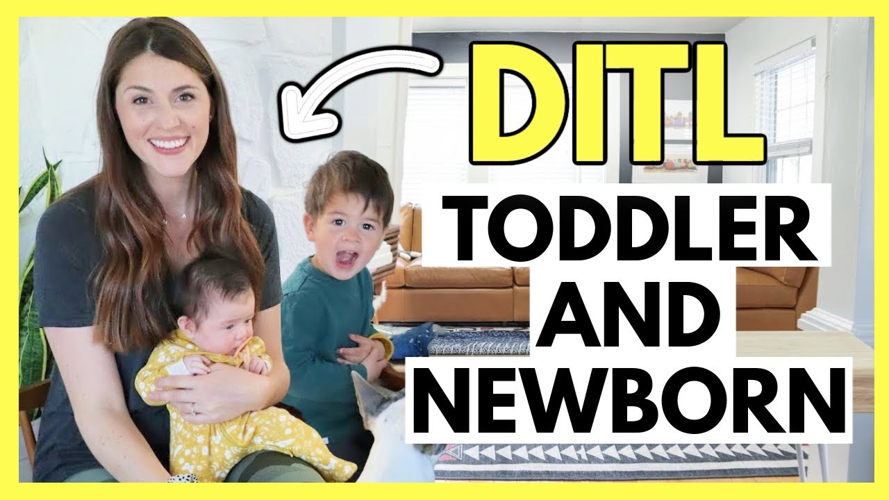 DAILY ROUTINE WITH A TODDLER AND NEWBORN | Realistic Daily Schedule With Two Kids