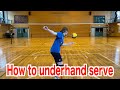 How to get underhandserve【volleyball】