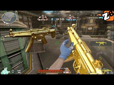 Crossfire NA 2.0 : MP5 - Ultimate Gold - Hero Mode X - Tiền Zombie V4
