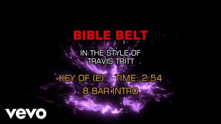 Travis Tritt - Bible Belt (Karaoke)