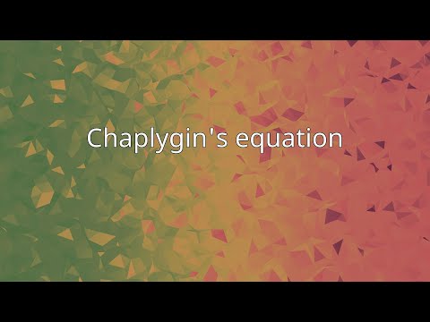 Chaplygin's equation