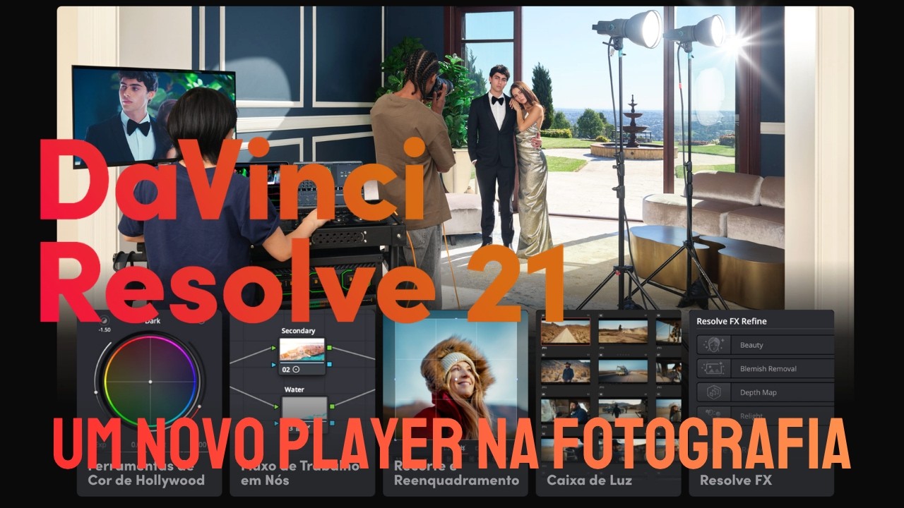 ADOBE EM XEQUE: O DaVinci Resolve 21 chegou para os Fotógrafos!