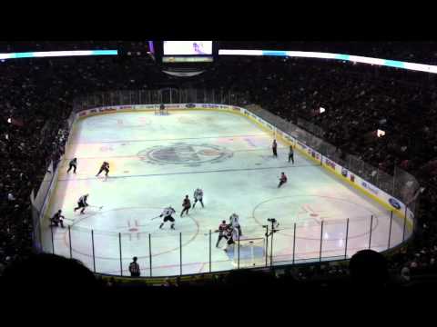Jordan Eberle of the Edmonton Oilers scores goal on Colorado December 9 2011 at Rexall place