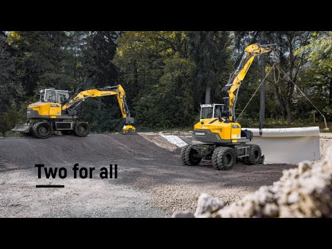 Two for all: the new A 909 Compact and A 911 Compact wheeled excavators Litronic | Liebherr