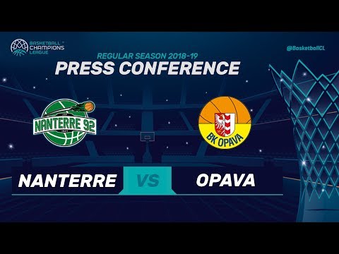Nanterre 92 v Opava - Press Conference - Basketball Champions League