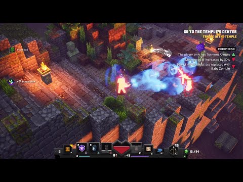 EPIC Speedrun: Overgrown Temple in Minecraft Dungeons