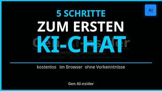 Dein erstes Mal mit KI