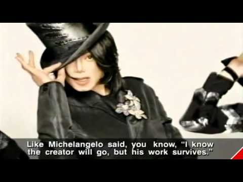 Michael Jackson quoting Michelangelo Buonarroti