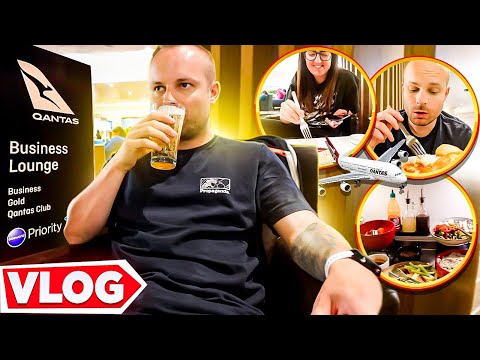Experiência no Qantas Business Lounge no Aeroporto de Melbourne |