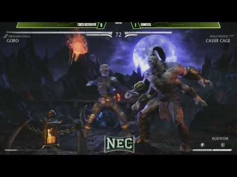 Circa Destroyer(Predator) VS SonicFox(Cassie Cage) MKXL NEC 2017 Losers Semi