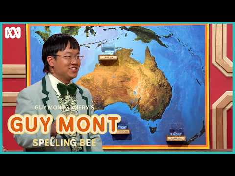 Comedians attempt "girt by sea" challenge | Guy Montgomery's Guy Mont Spelling Bee | ABC iview