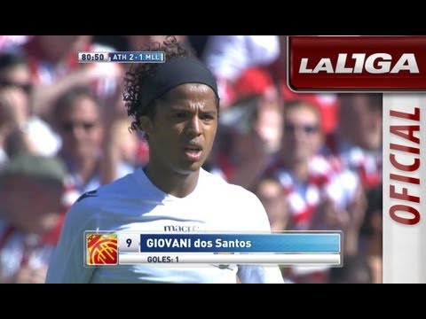 Gol de Giovani dos Santos (2-1) en el Athletic Club - RCD Mallorca - HD