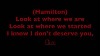 Hamilton -It&#39;s Quiet Uptown- Lyrics