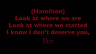 Hamilton -It&#39;s Quiet Uptown- Lyrics